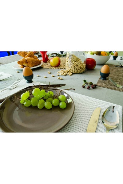 Cesiro Set of 6 dessert plates Brown 21 cm
