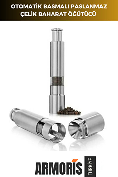 Armoris Yeni Nesil Paslanmaz Çelik Tuz Biber Mutfak Otel Kafe Tohum Otomatik ...