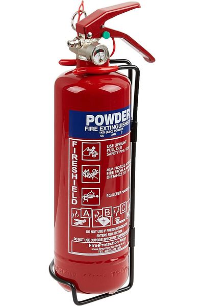 Generic ABC FireShield 1kg Dry Powder Fire Extinguisher for Homes, Cars and Trucks