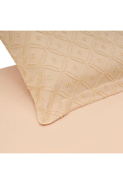 Heinner Home Tufted Microfiber King size Bed set Cream