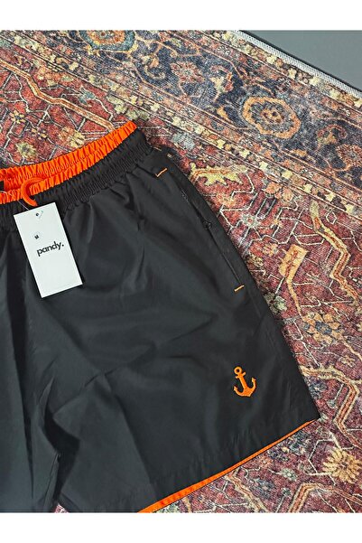 pandy Pantaloni scurți de baie colorați cu buzunar, căptușiți cu fermoar