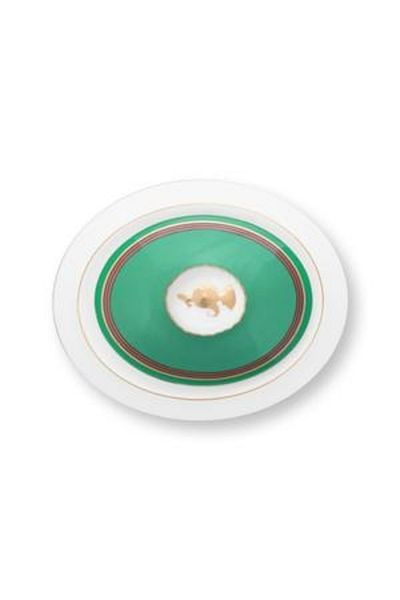 Pip Studio Porcelain sugar bowl, Pip Studio, Stripes Pink-Green, 550ml, Pip Chique collection