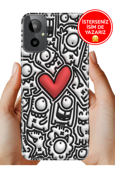 General Mobile GM 23 SE G314 Kılıf Desenli Baskılı Kamera Korumalı Silikon Es...