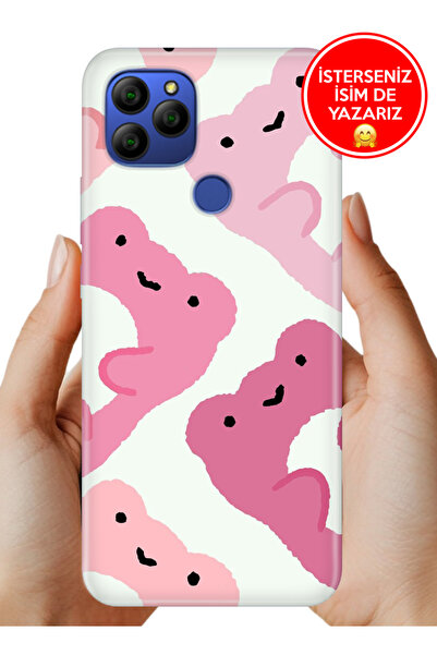 General Mobile GM 21 G310 Kılıf Desenli Rubber Kamera Korumalı Silikon Pink F...