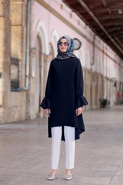 Modaviki Navy Blue Eflin Tunic Fvm202