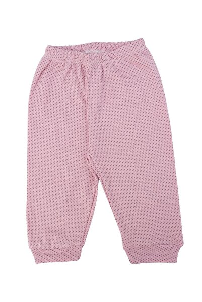 Bebelop Kız Bebek Puanlı Ribana Paça Tek Alt Eşofman Altı