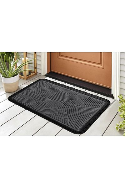 Heinner Home DOORMAT TEXTILE+RUBBER 40X60 CM, GREY