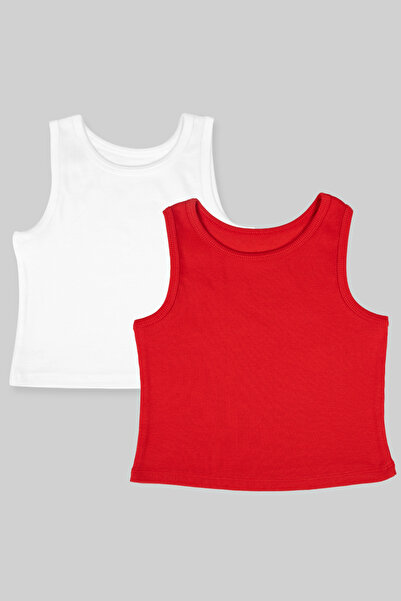 Kyron Комплект от 2 части за момичета от памучен плат - черно-бял / сиво-бял ...