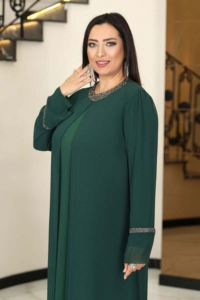 Modaviki Βραδινό φόρεμα Sultan Emerald FVM200 (Όμορφο και Όνομα Αγαθού)