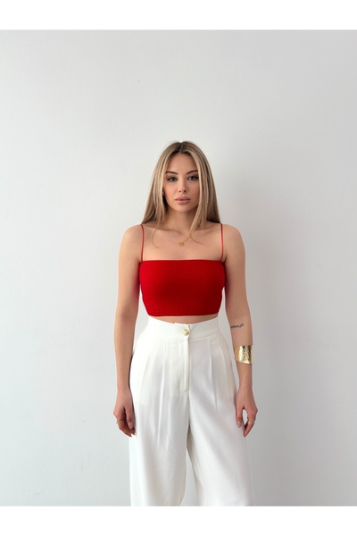 Somut istanbul Дамски къс топ с презрамки