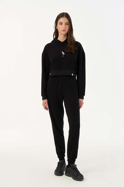 WWF Market Дамски спортен долнище Flamingo SuperSoft - Черен