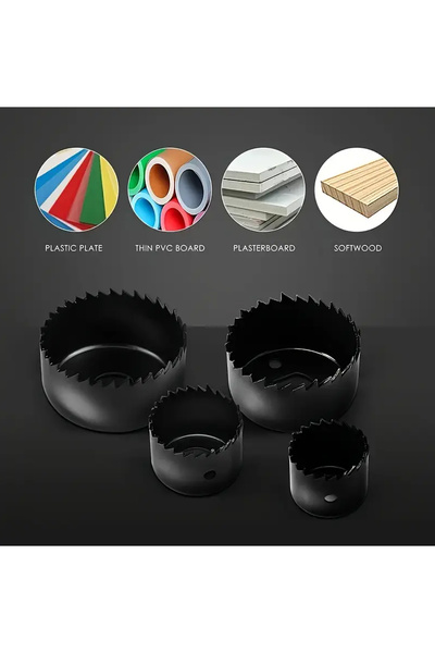 Nactumu Panç Seti Ahşap Duvar Buat Alçıpan Kartonpiyer Delme Adaptör Seti 6 Parça