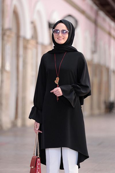 Modaviki Black Eflin Tunic Fvm202