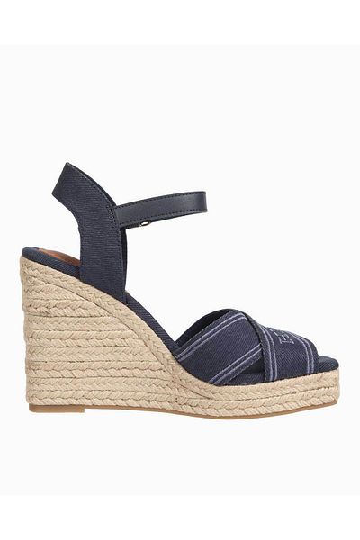 Tommy Hilfiger Tommy Hilfiger Espadryle na koturnie Wysokie klapki na koturnie