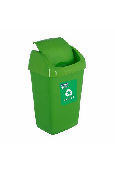 Heinner Care RECYCLING SWING BIN ECO, 35 L, GREEN
