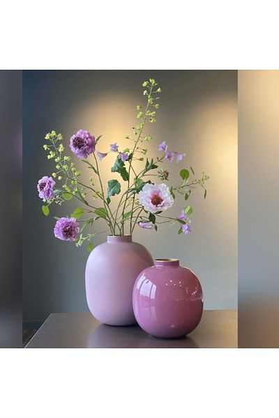 Pip Studio Vaza decorativă din metal, Lilac Mat, 32cm, colecția Lily & Lotus, Pip Studio