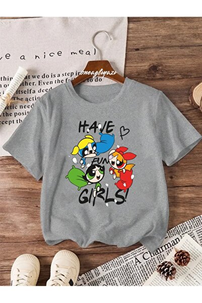 oneagılyazı Tricou supradimensionat pentru copii cu imprimeu PowerPuff Have A...
