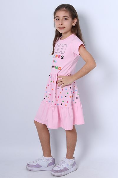 HÇM Girl's Dress - Ruffled and Pleated A28 Model