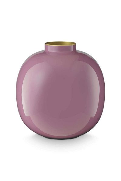 Pip Studio Vaza decorativă din metal, Lilac, 23cm, colecția Lily & Lotus, Pip Studio