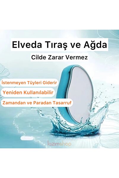 Lazım Shop Crystal Eraser Epilasyon Aleti Tüy Silgisi Tüy Dökücü