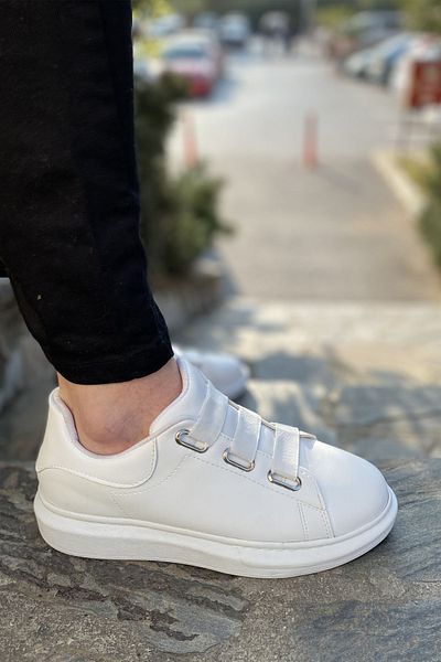 JOSEPHWORLD Js103 White Men's Elastic Sneaker