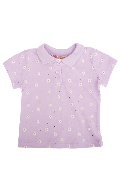 Bebelop Papatya Desenli Polo Yaka T-shirt