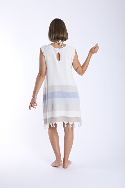 My-o Φόρεμα παραλίας Peshtemal Χειροποίητο Κεντητό με Κεντήματα, Βαμβακερό, Αυθεντικό