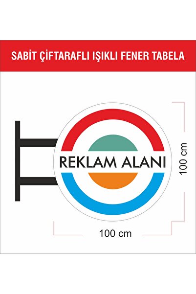DURAK REKLAM Çift Taraflı Işıklı Fener Tabela