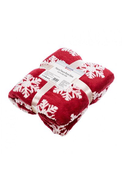 Heinner Home Fleece blanket red stars 127x150 cm