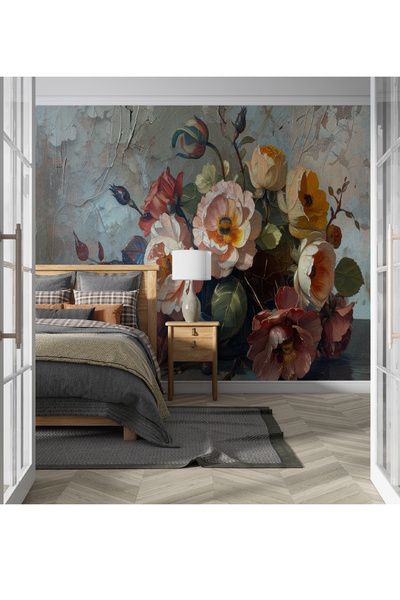 dreamwall 3D Gül Kurusu Desenli  3 Boyutlu Isı ve Ses Yalıtımlı Duvar Kağıdı