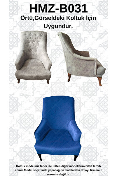 Akbal Home İtalyan Nubuk HMZ-B031 Kalıp Berjer Koltuk Örtüsü