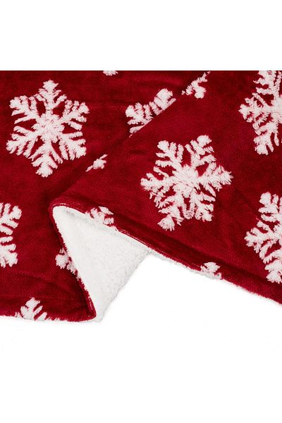 Heinner Home Fleece blanket red stars 127x150 cm