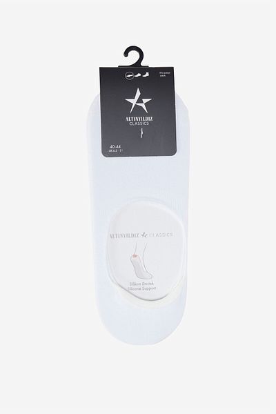 ALTINYILDIZ CLASSICS Ανδρικές λευκές κάλτσες μπαλαρίνας 3 συσκευασιών με σιλικόνη