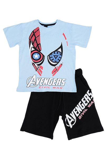 Bebelop Avengers Printed T-shirt and Shorts Set