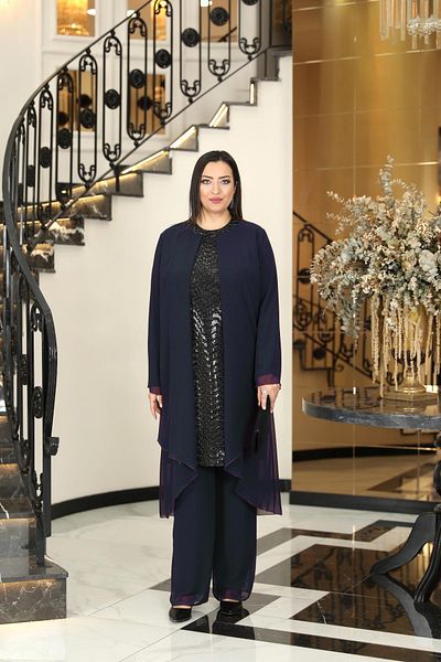Modaviki Navy Blue Dilan Double Suit Fvm2004