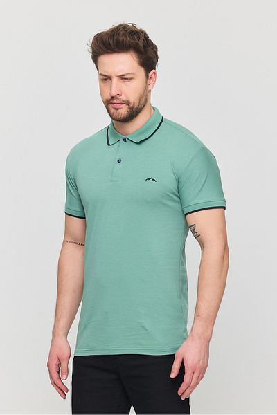 YXC Trend Maker Men's Cotton Polo Neck Lycra T-Shirt