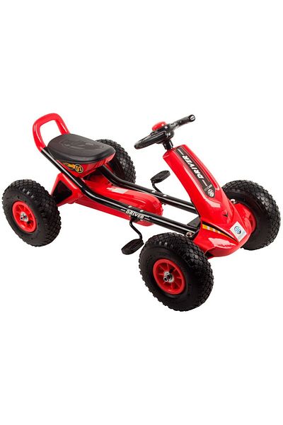 KidsCare Go-kart with pedals and inflatable wheels Driver Kidscare Red