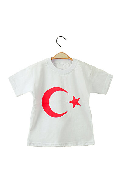 Genel Markalar Kırmızı Ay Yıldız Türk Bayraklı Tişört T-shirt Unisex