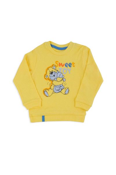 Bebelop Unisex Baby Sweet Toy Printed Teddy Bear Patterned 2-Piece Report Set