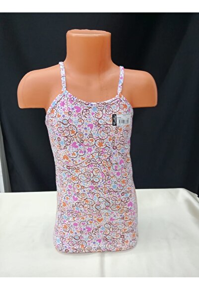 Tutku Girl's Undershirt with Rope Strap 5 Pieces