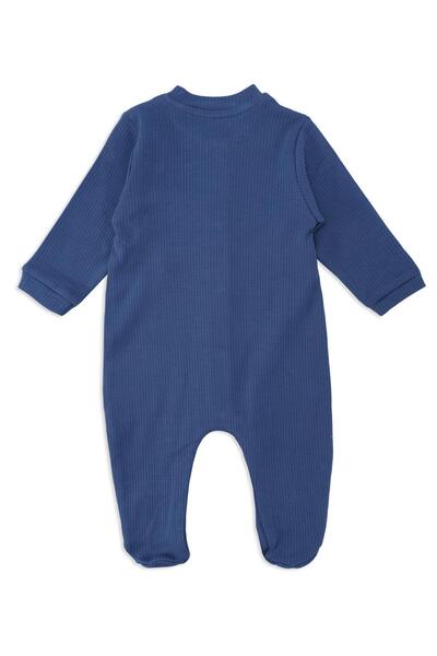 Bebelop Unisex Baby Jumpsuit - Animal Embroidery, Report, Snap, and Booties