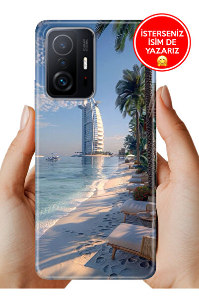 Cekuonline Xiaomi Mi 11t- 11t Pro Kılıf Elastik Resimli Desenli Silikon Dubai...