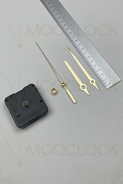 MOOCLOCK Mecanism de ceas, Mecanism de ceas de perete silențios Acar, arbore de 14 mm (SET) ASKILI