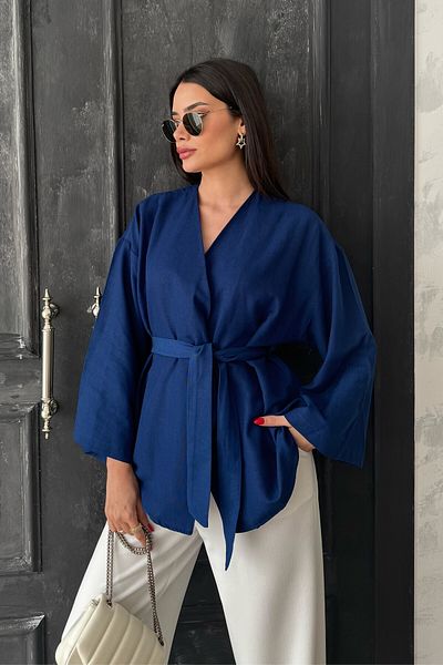 oshebu Damen-Kimono mit Gürtel