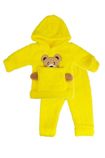 Bebelop Welsoft Winter Baby Jumpsuit - Soft Fabric, Kangaroo Pocket, 1-4 Years