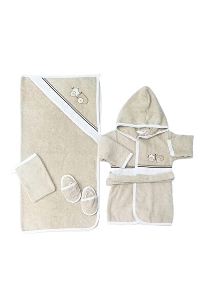BİANCOFİGLİO Bebek bornoz takımı