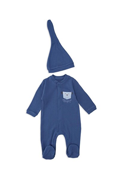 Bebelop Unisex Baby Jumpsuit - Animal Embroidery, Report, Snap, and Booties