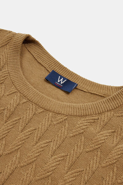 W Collection CAMEL BİSİKLET YAKA UZUN KOLLU KAZAK