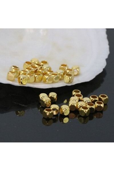 yiğit aksesuar Lacquer Coated Metal Cube Gold Intermediate Apparatus 1000 Pieces 2 mm