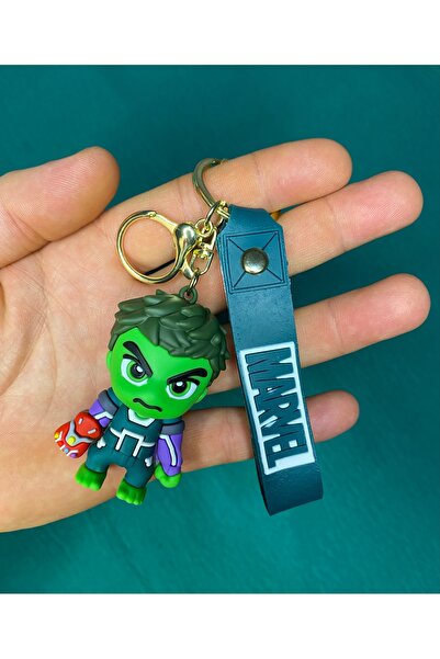 nss sky rock MARVEL HULK 3D Lüks Büyük Boy Silikon Anahtarlık Ve Çanta Aksesuarı